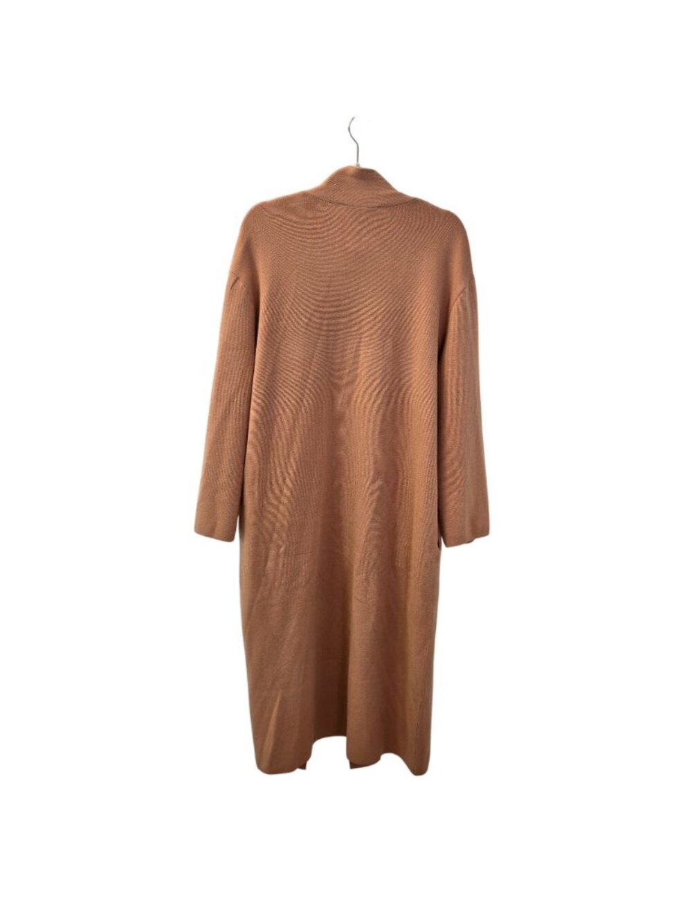 NWT Toccin Jade Knit Longline Open Cardigan Topper in Camel Size M/L *REPAIRED* - Picture 2 of 10